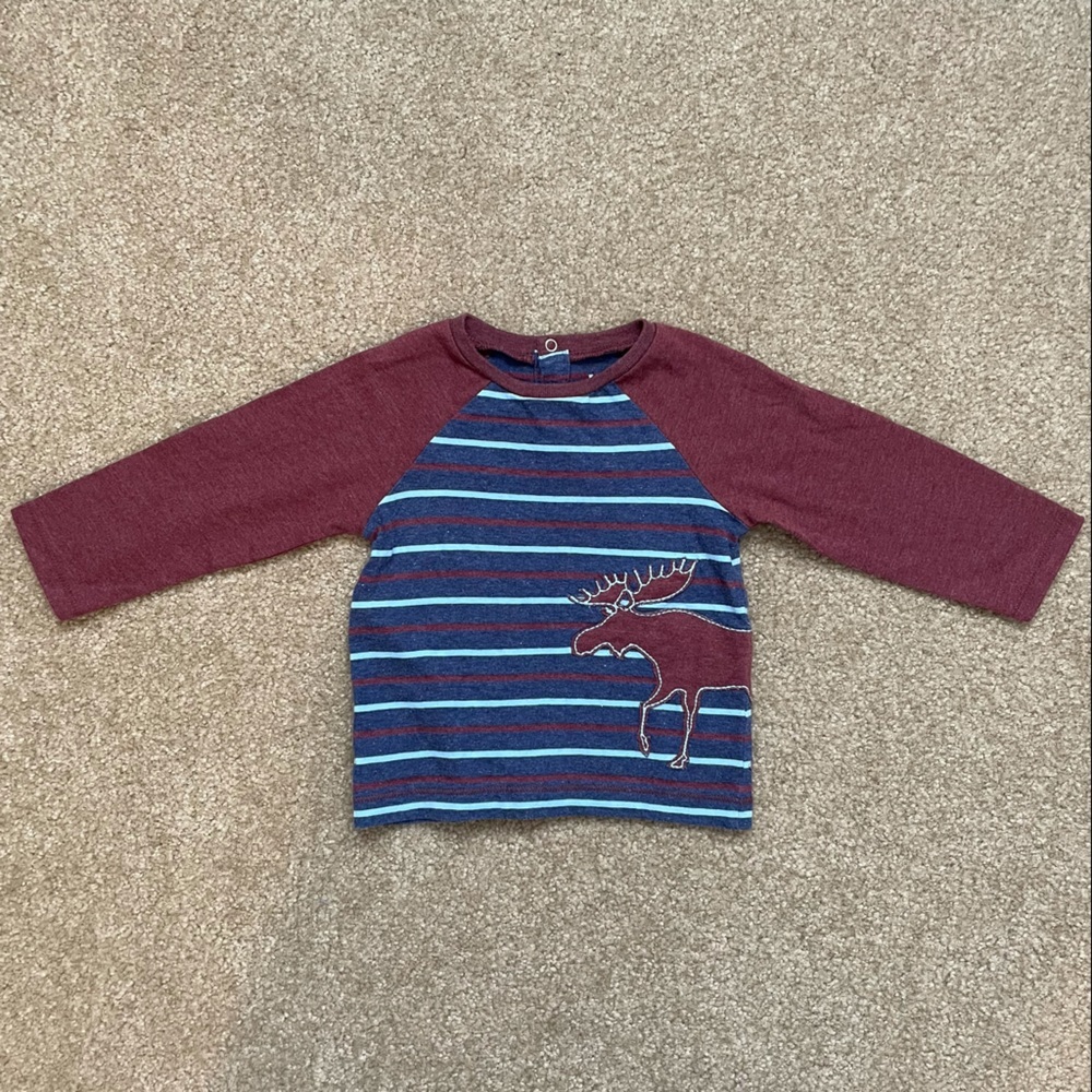 Hatley Long Sleeve Baseball Tee 9-12 Months
